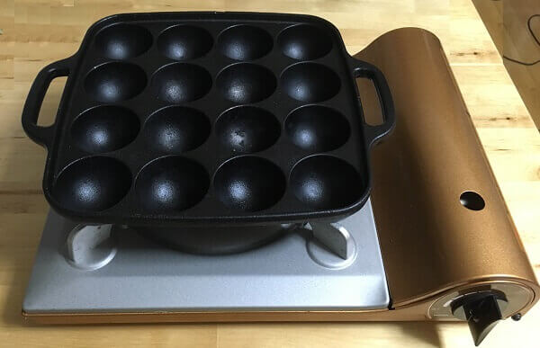 ガスコンロ用たこ焼きプレート